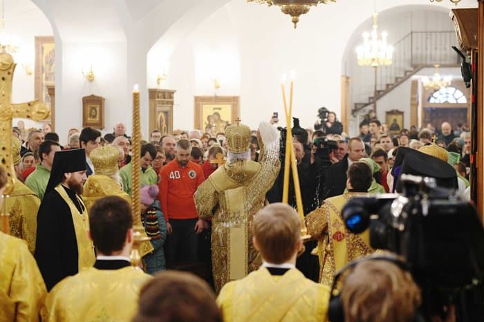 Патриарх Кирилл освятил восстановленный храм 40 Севастийских мучеников в Спасской Слободе