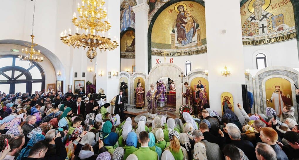 Патриарх Кирилл освятил в Москве храм святителя Стефана Пермского