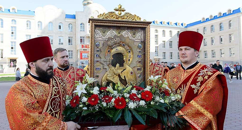 В Казахстане до 22 мая пребывает Феодоровская икона Божией Матери