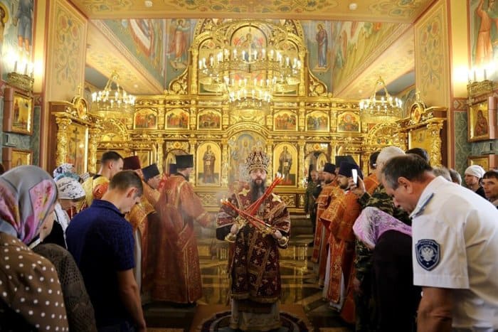 В чеченской станице освятили храм великомученицы Варвары