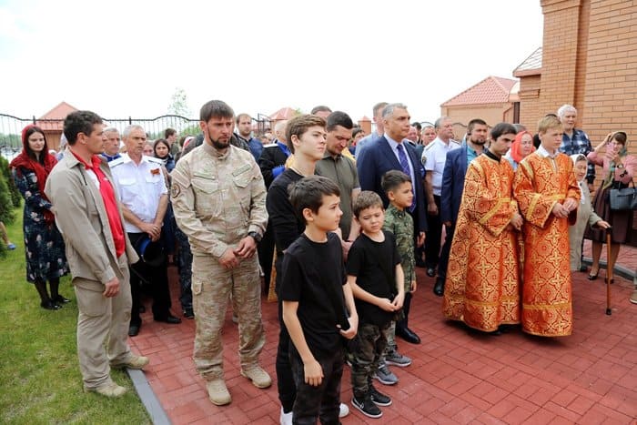 В чеченской станице освятили храм великомученицы Варвары