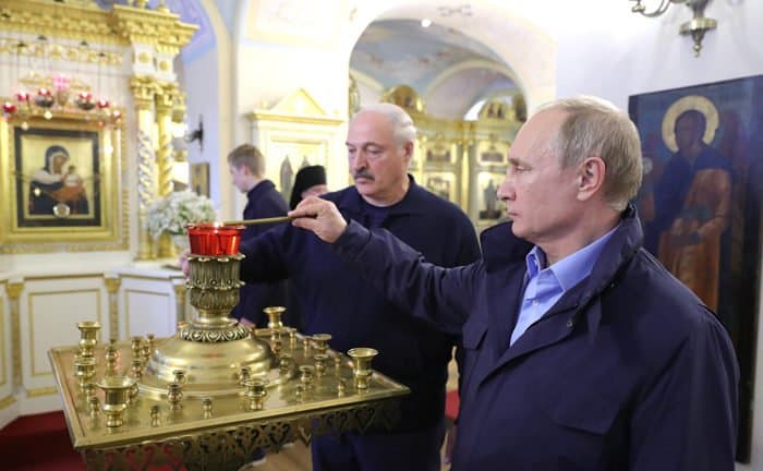 Владимир Путин и Александр Лукашенко помолились на Валааме