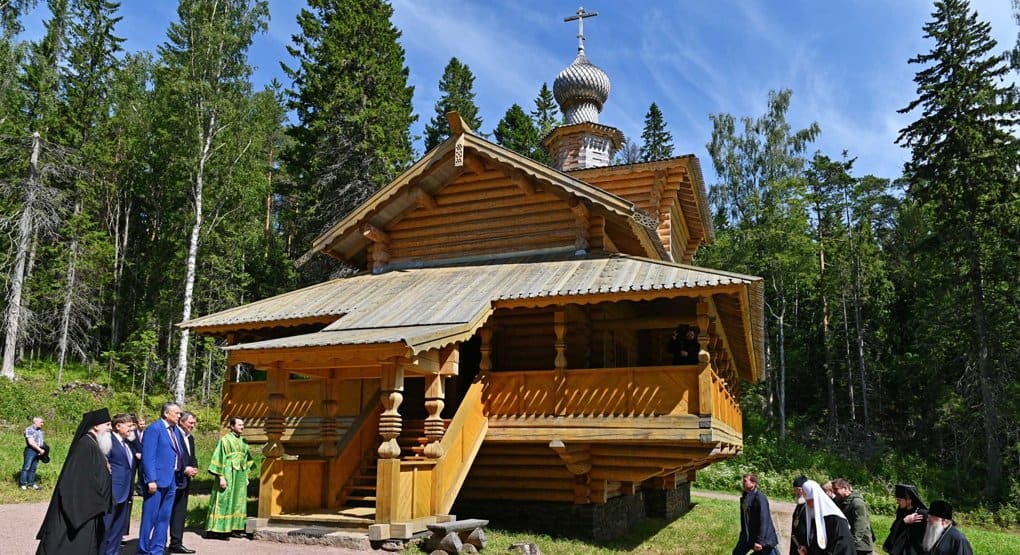 Патриарх Кирилл освятил на Валааме храм в честь святого Серафима Саровского