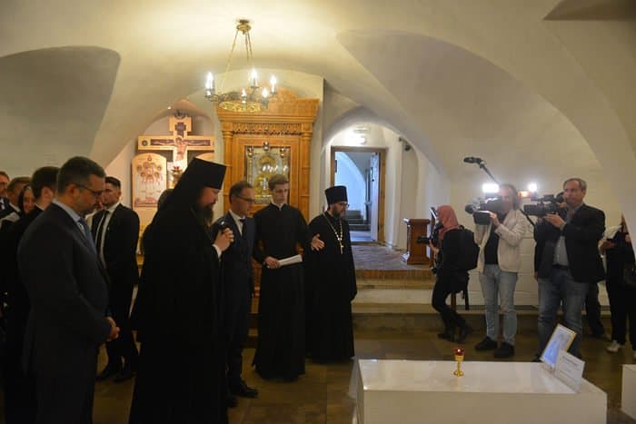 Глава МИД Германии узнал об истории и святынях Новоспасского монастыря