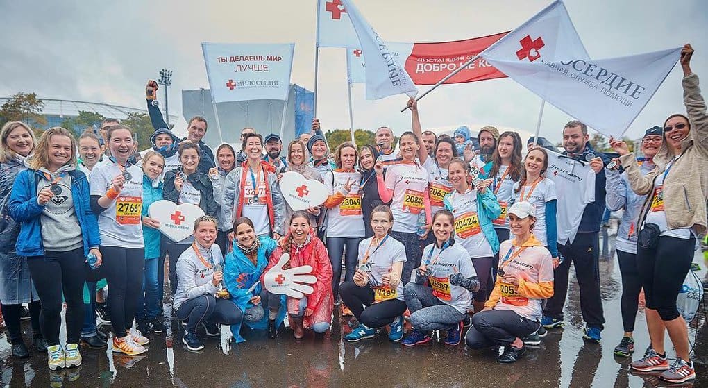 На Московском марафоне команда «Милосердия» побежит ради помощи своим подопечным