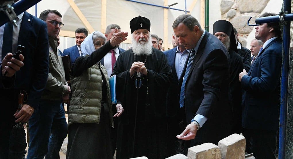 Патриарх Кирилл высоко оценил реставрацию в Соловецком монастыре
