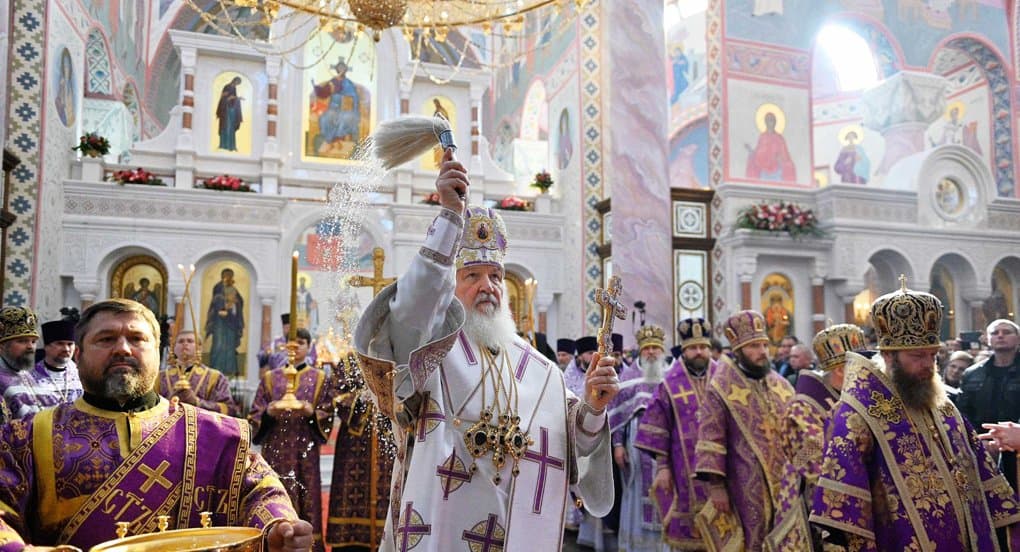 Патриарх Кирилл освятил в Самаре Софийский собор