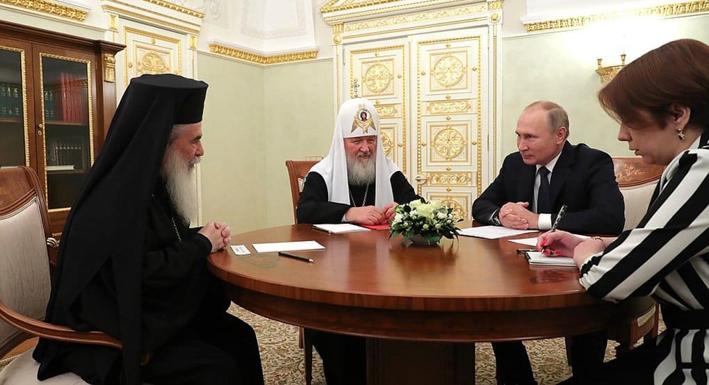 Патриарх Иерусалимский Феофил III прибыл в Москву, где ему вручат премию за укрепление православного единства