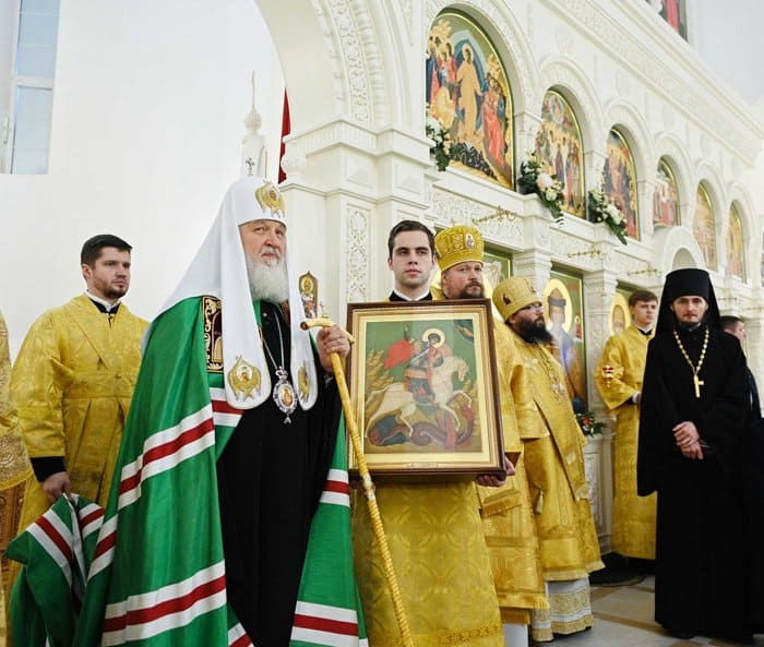 Патриарх Кирилл освятил храм, ставший первым в столичных Текстильщиках