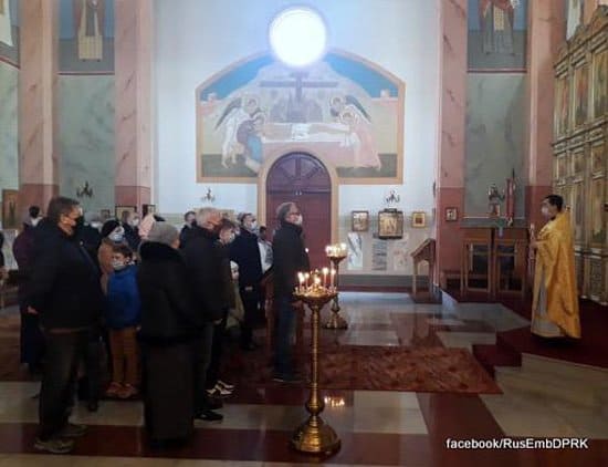 В русском храме Пхеньяна возобновились службы после карантина