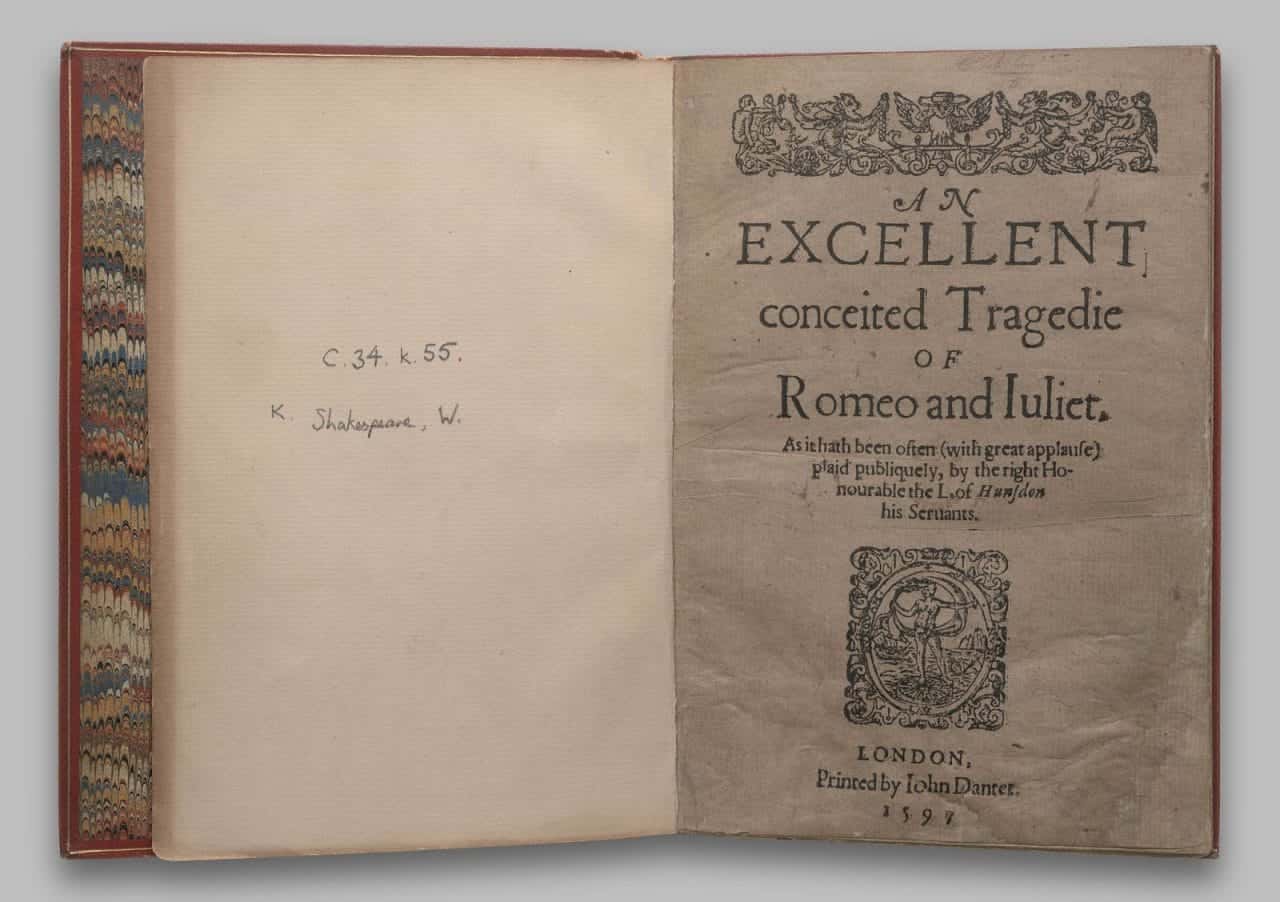 Шекспир Ромео и Джульетта первое издание