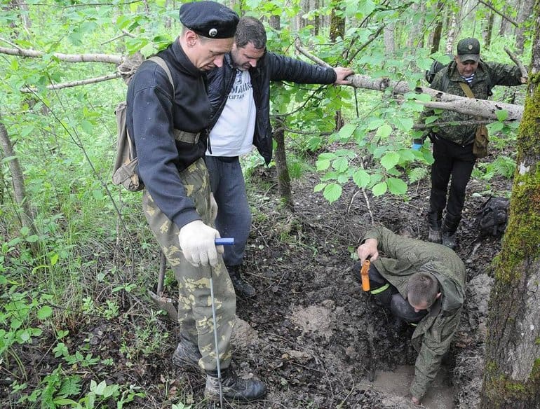 Останки 143 советских воинов нашли в Калужской области