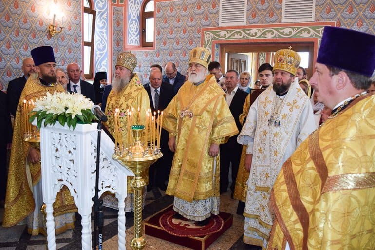 На первой в Беларуси АЭС освятили храм святого Серафима Саровского