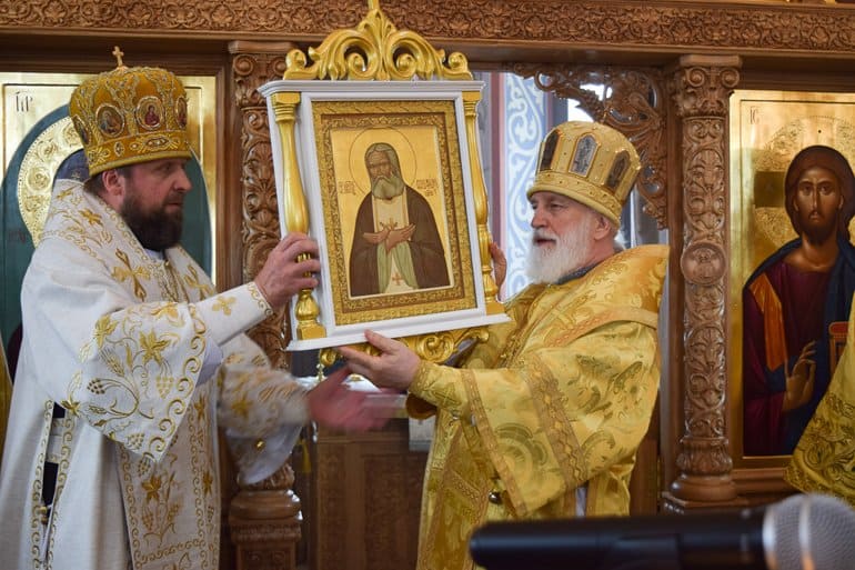 На первой в Беларуси АЭС освятили храм святого Серафима Саровского