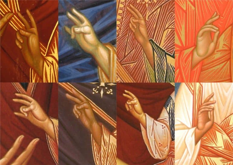 Жесты рук святых на иконах: что они означают?