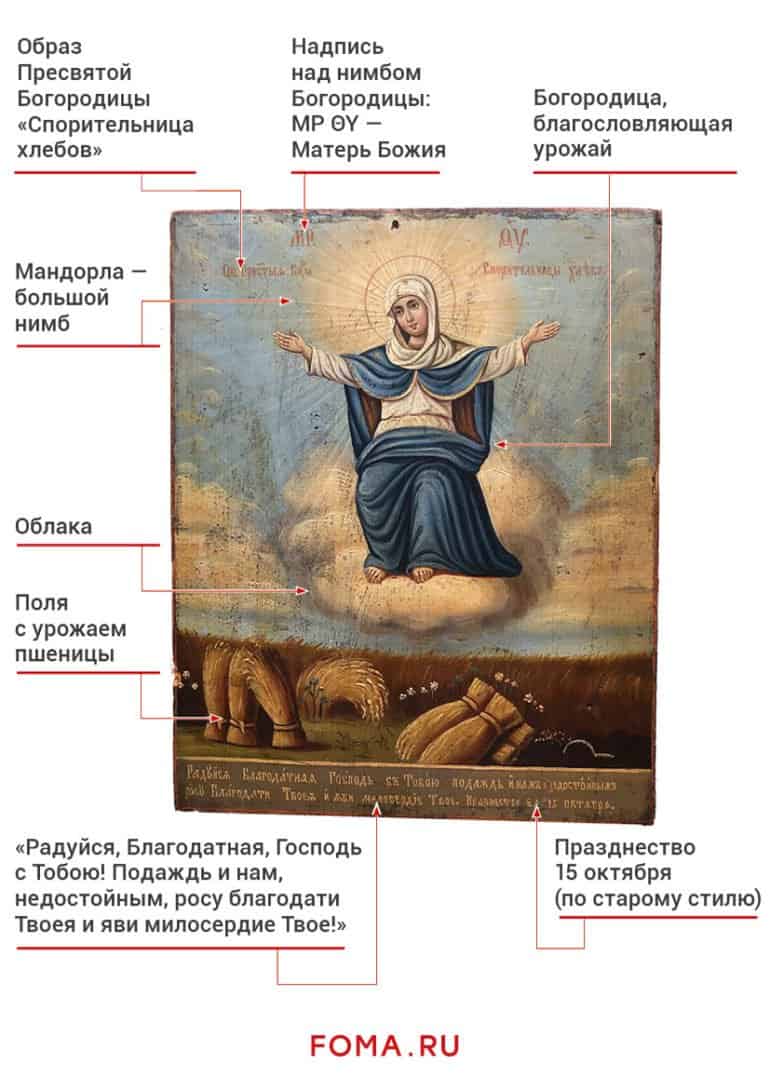 «Спорительница хлебов»: история одной из самых необычных икон Богородицы