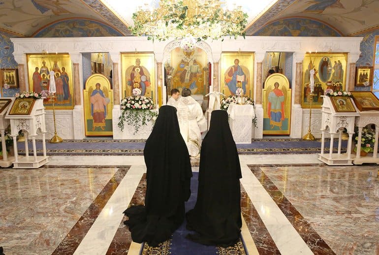 В Дивеевском монастыре освятили домовую церковь в честь Державной иконы