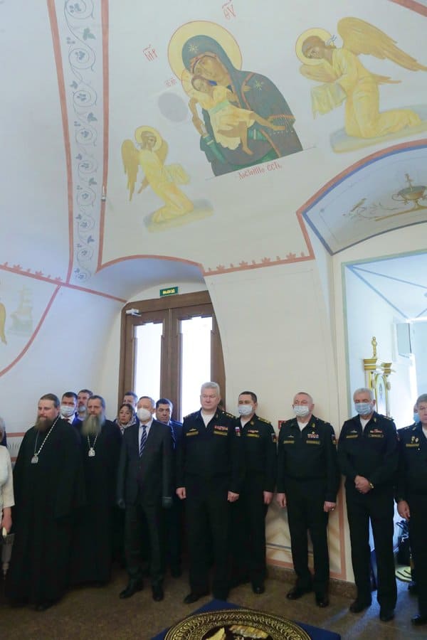 В петербургском Адмиралтействе открыли отреставрированный домовый храм