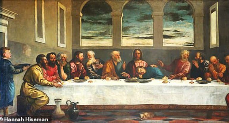 Найдена картина Тициана «Тайная вечеря», на которой художник изобразил себя