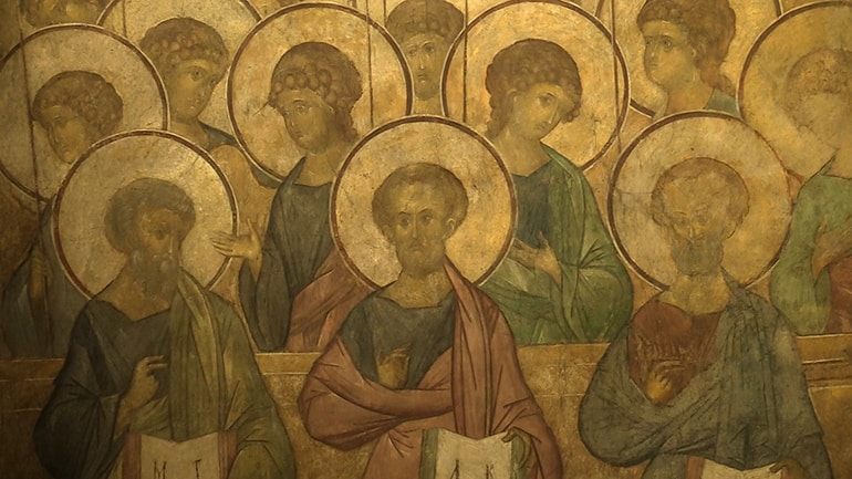 Фрески Андрея Рублева в Успенском соборе Владимира теперь можно рассмотреть в деталях