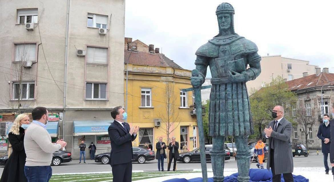 В Белграде установили памятник святому князю, сделавшему город столицей Сербии