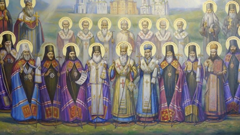 На Украине создали масштабное панно Собора Полтавских святых