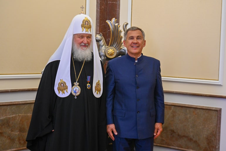 Патриарх Кирилл награжден орденом Дружбы Республики Татарстан
