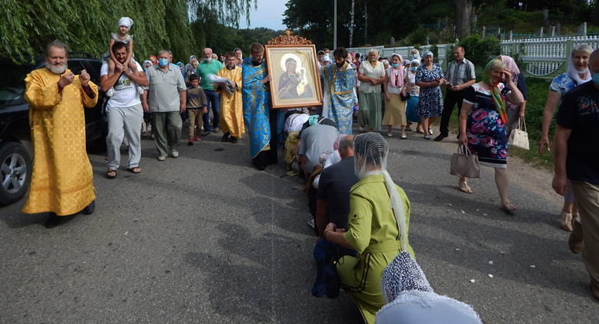 В Беларуси воссоздали утраченную Райцевскую икону Божией Матери