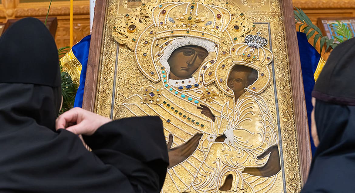 В Алма-Ату доставили точный список Тихвинской иконы Божией Матери