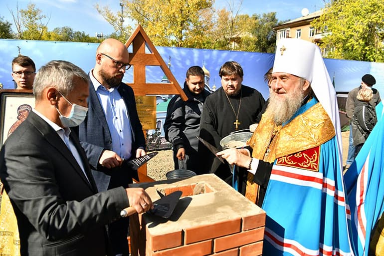 В Казахстане заложили два новых храма в честь Пресвятой Богородицы