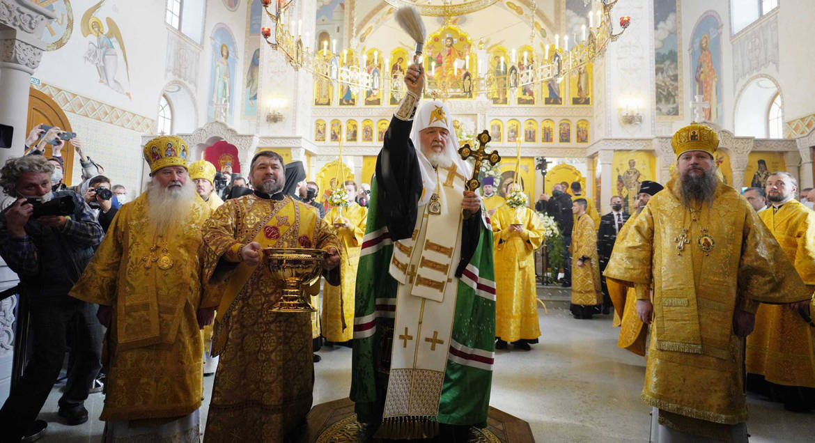 Патриарх Кирилл освятил в Орле храм в честь Казанской иконы Божией Матери