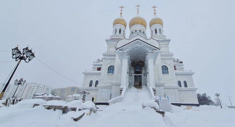 В Архангельске полным ходом возводят кафедральный собор