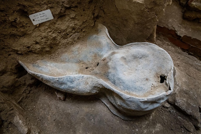Под сбором Парижской Богоматери обнаружили несколько гробниц и саркофаг