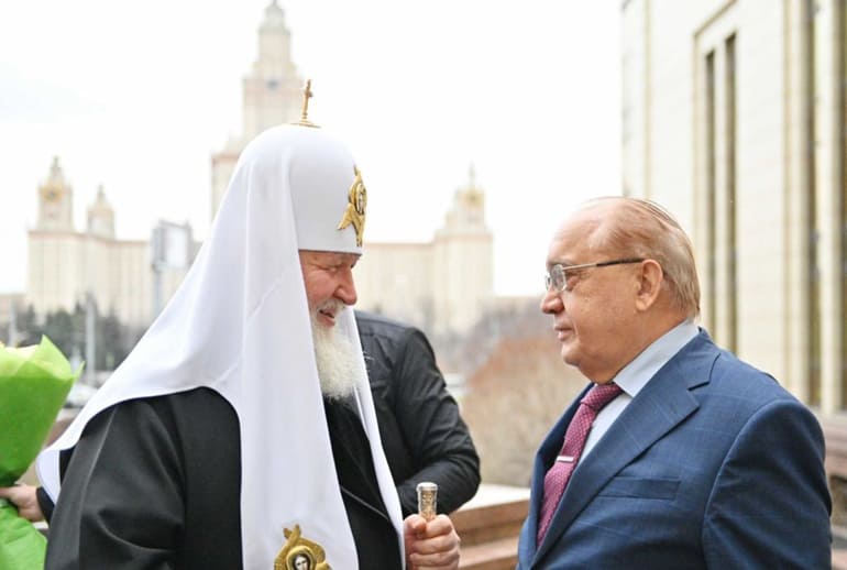 Патриарх Кирилл отметил вклад Виктора Садовничего в плодотворное взаимодействие МГУ с Церковью