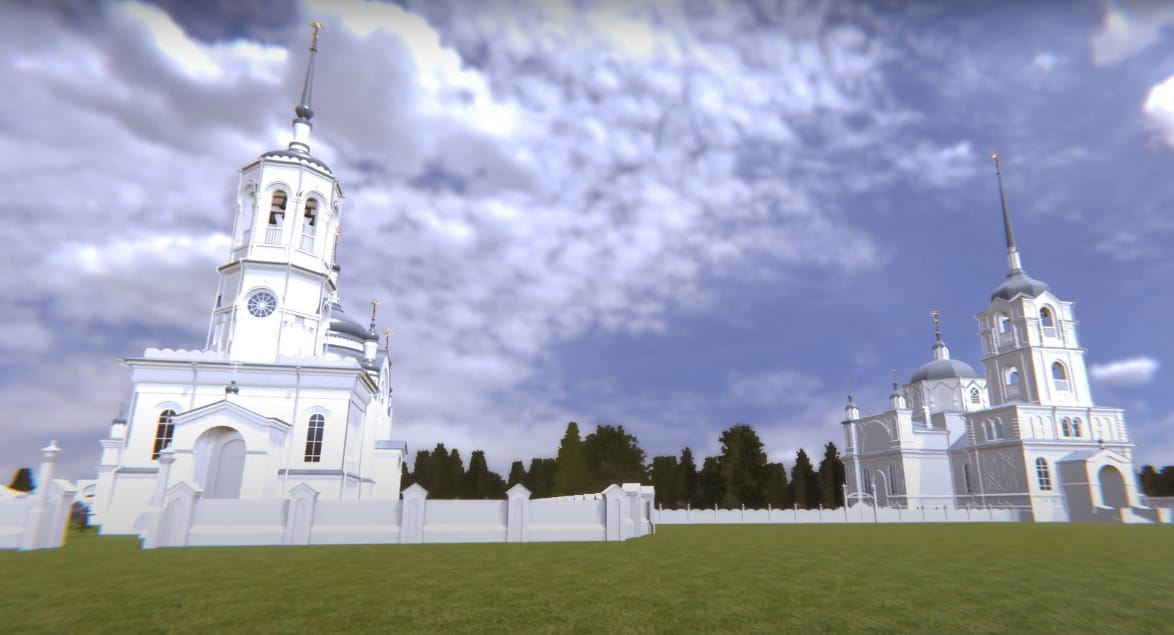 Томский приход создал 3D-модель утраченного монастыря XIX века