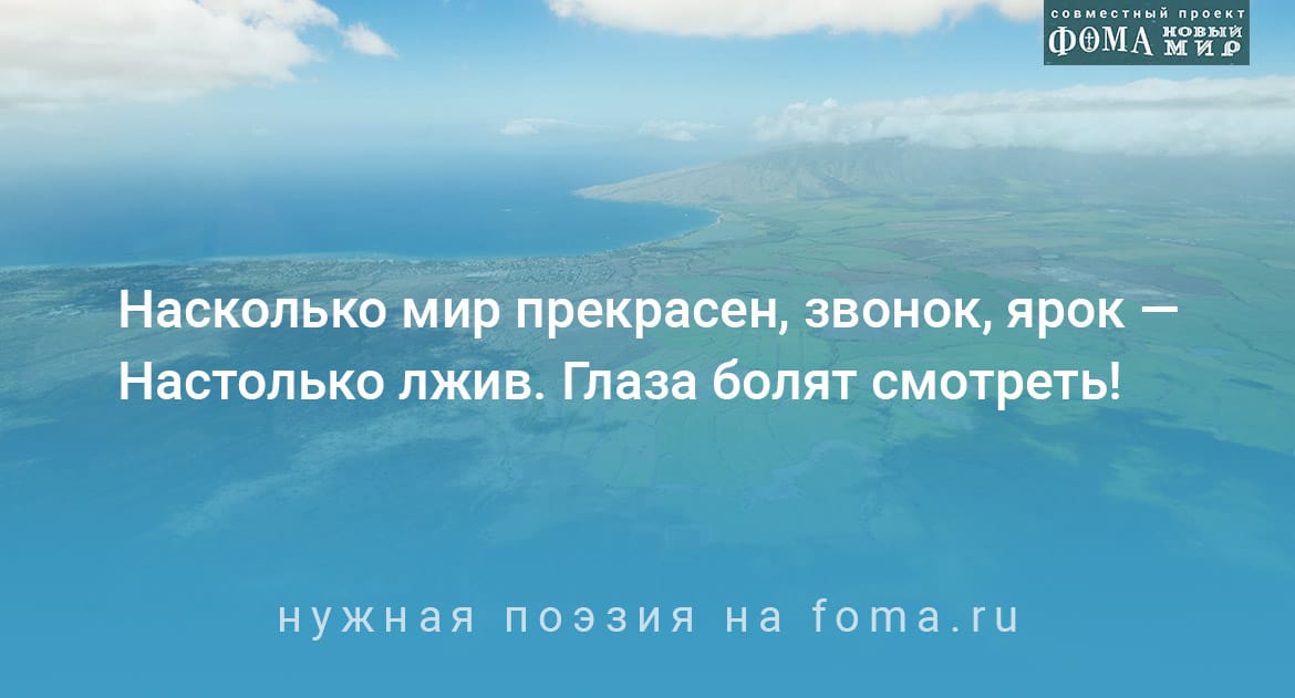 «Как будто мы с облака смотрим...» Поэзия Михаила Ноделя