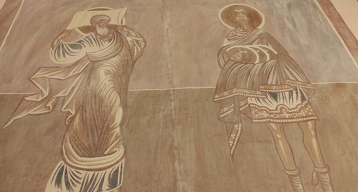 В ноябре в Пскове покажут уникальные фрески Успенской церкви в Мелетово