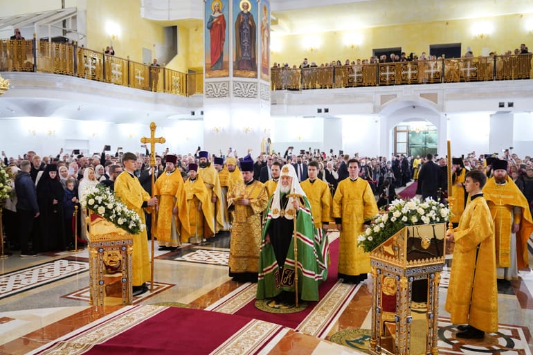 Патриарх Кирилл освятил в Архангельске новый собор – архитектурную доминанту города