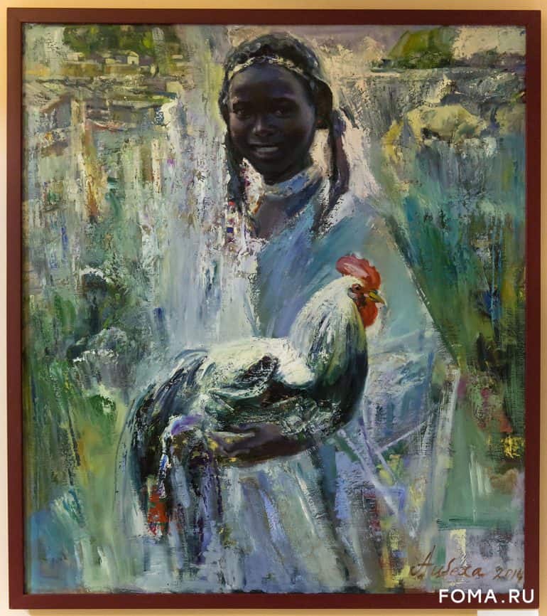 При московском храме открыта выставка... африканских художников! Посмотрите на эти картины, пропитанные солнцем