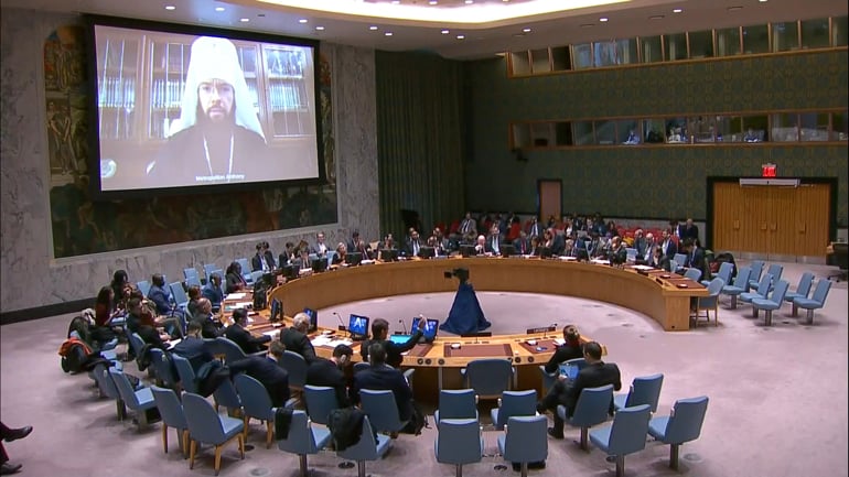 Митрополит Волоколамский Антоний рассказал Совету безопасности ООН о притеснениях верующих на Украине