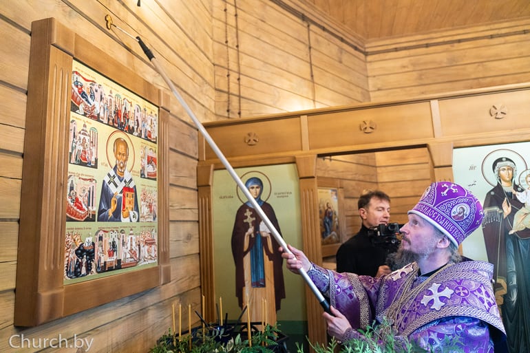 На месте трагедии белорусского народа освятили копию храма XVIII века