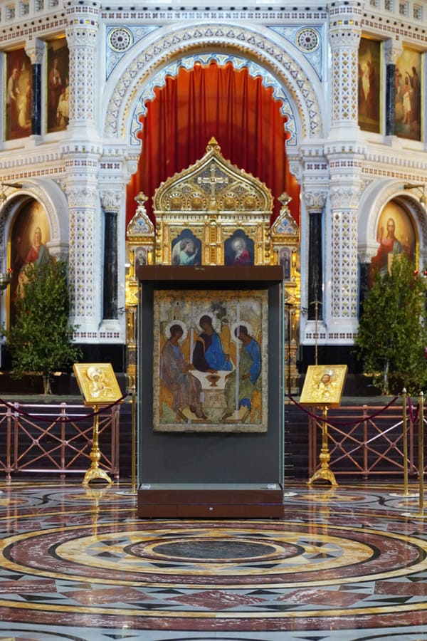 Икона Андрея Рублева «Троица» будет пребывать в храме Христа Спасителя до 18 июля