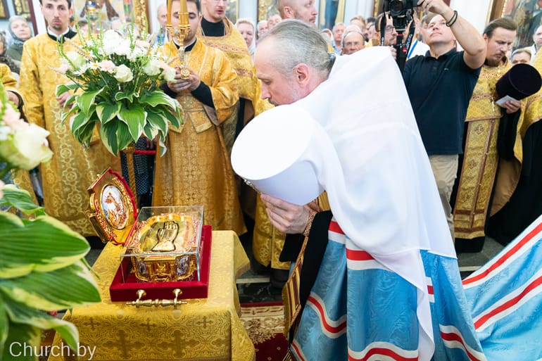 До 17 сентября в Беларусь из России принесен ковчег с мощами святого Георгия Победоносца