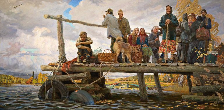 Люди, реки, камни Русского Севера в картинах Татьяны Юшмановой