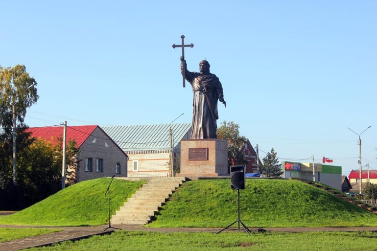 В Купино Новосибирской области освятили памятник святому князю Владимиру