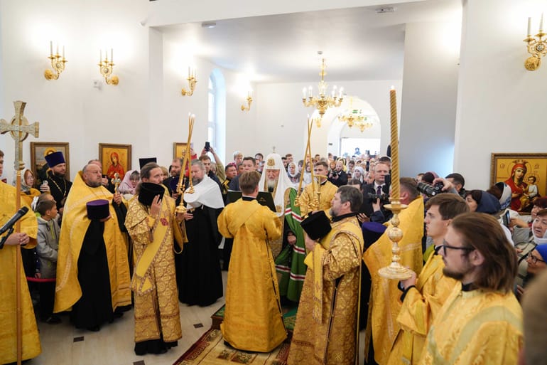 Патриарх Кирилл освятил на Камчатке два новых храма и заложил строительство еще одного