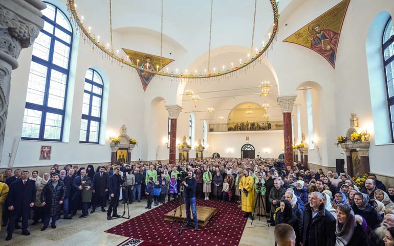 Патриарх Кирилл освятил в столичном районе Коптево храм в честь святителя Спиридона Тримифунтского