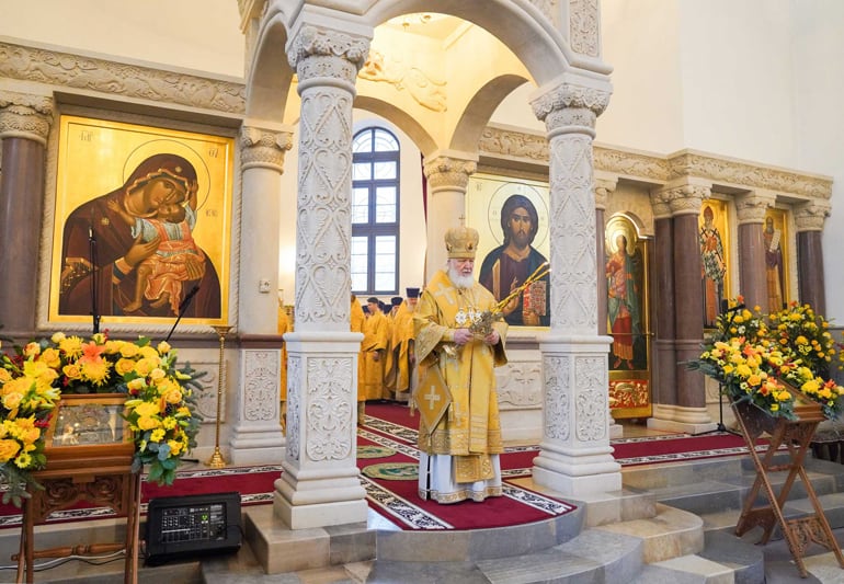 Патриарх Кирилл освятил в столичном районе Коптево храм в честь святителя Спиридона Тримифунтского