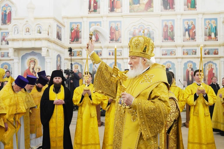 Патриарх Кирилл совершил великое освящение Троицкого храма при бывшем приюте братьев Бахрушиных