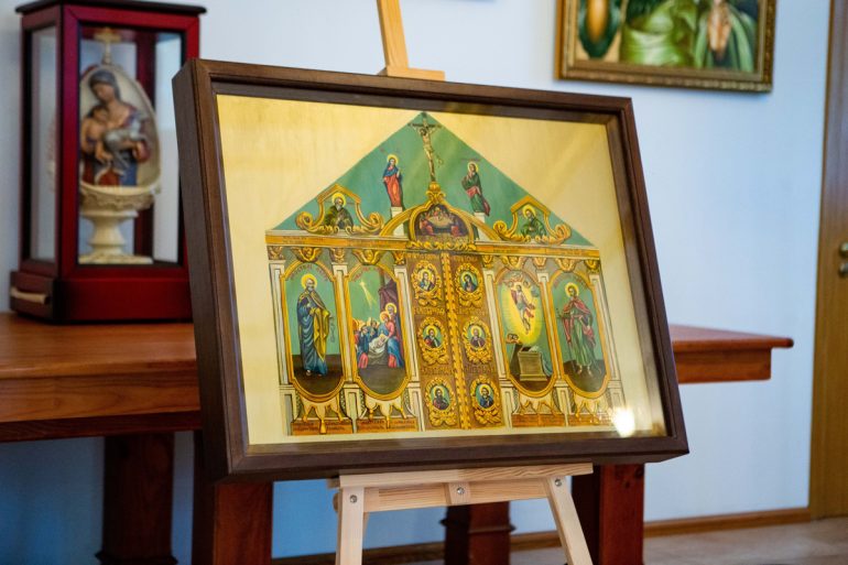 В Элисте представили восстановленный эскиз иконостаса походной церкви XVIII века
